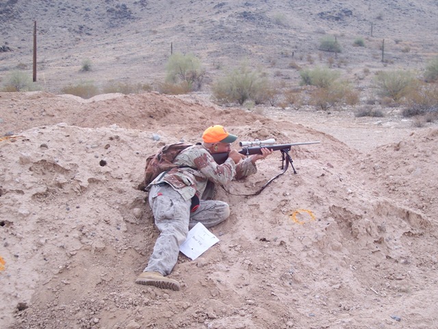 hunting rifle shoot