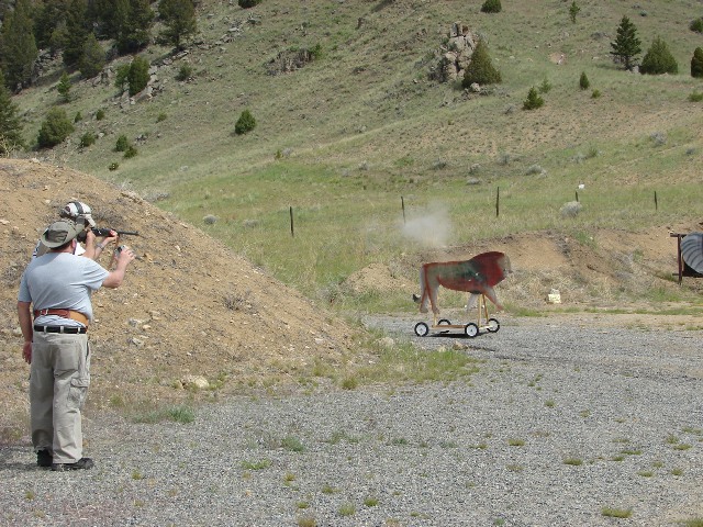 Big bore shoot in Montana