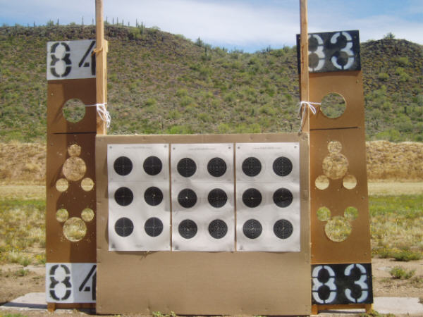targets set up for 60-shot match